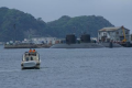 横須賀で潜水艦を撮影