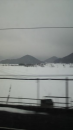 神戸の帰りに雪景色
