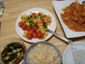 今日の料理は連休前の冷蔵庫整理 画像1