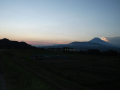 富士山が顔を