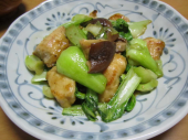 ムネ肉椎茸チンゲン菜の中華煮 画像2