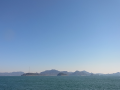 西の空に