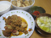 二色そぼろ　と　鶏むね肉のおろし煮 画像2