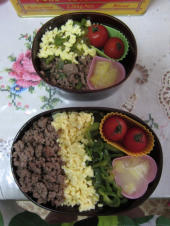 三色弁当 画像1