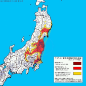 放射能汚染分布図↓ 画像1