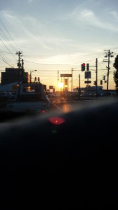 今日の夕日(^O^)/ 画像1