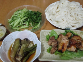 鶏照焼き　と　ひやむぎ 画像2