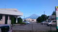 富士山が見えました。