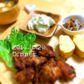 94日目：2014/10/20　大豆粉で唐揚げ 画像1