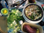 野菜大盛り鶏寄せ鍋からの 画像2