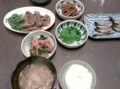野菜炒め＆焼肉・ししゃも 画像2