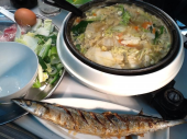 とんこつ醤油鍋と秋刀魚と 画像2