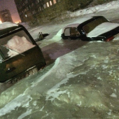 ロシアの水道管破裂、スゲー 画像1