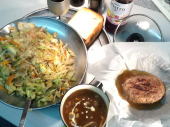 朝から残りものハヤシパン 画像2