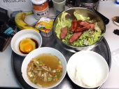 水菜豆腐水餃子いかフライ 画像1