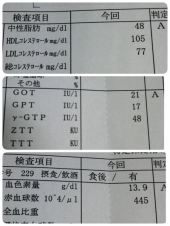 検査結果 画像1
