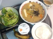 チキンカツ煮と枝豆サラダ 画像1