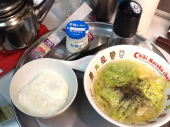 マグロ刺身サーモン塩焼き 画像1
