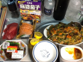 刺身盛合せと麻婆茄子など 画像2