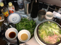 水菜豚しゃぶとタコ天など