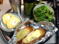 フライものとエビチリ定食