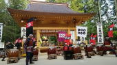 安曇野市穂高神社 と 信州上田真田陣太鼓 画像1