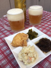 ウッドデッキで夕食 画像2