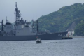 横須賀で潜水艦を撮影