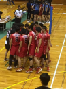母校バレー部がんばる