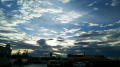 大雨 と 夕焼け