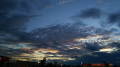 大雨 と 夕焼け