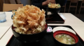 かき揚げ丼 と 31アイス