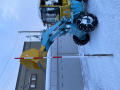 除雪車に起こされる