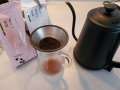 初雪と贅沢コーヒー