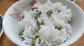 グリンピースごはんと花とソフトクリームと満月と 画像1