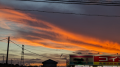 豪雨 と リハビリあとの夕焼け