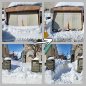 汗だく　雪かき 画像1