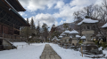 雪景色信州 と 坂道スタック寸前