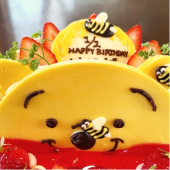 プーさんハーフバースデーケーキ 画像2