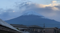 富士山に雪