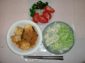 曇り　昼食のレシピ