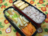 雑穀ヘルシー弁当。 画像1