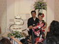 結婚式に出席しました。