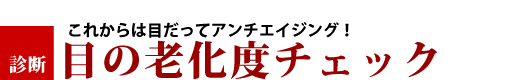 目の老化度チェック